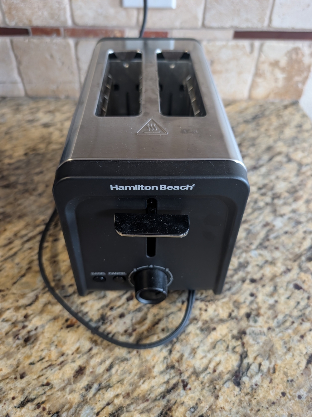 Hamilton Beach Black and Stainless Steel 2-Slot Kitchen Toaster